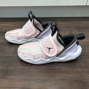 Jordan Kids' Pink and White Slip-On Sneakers